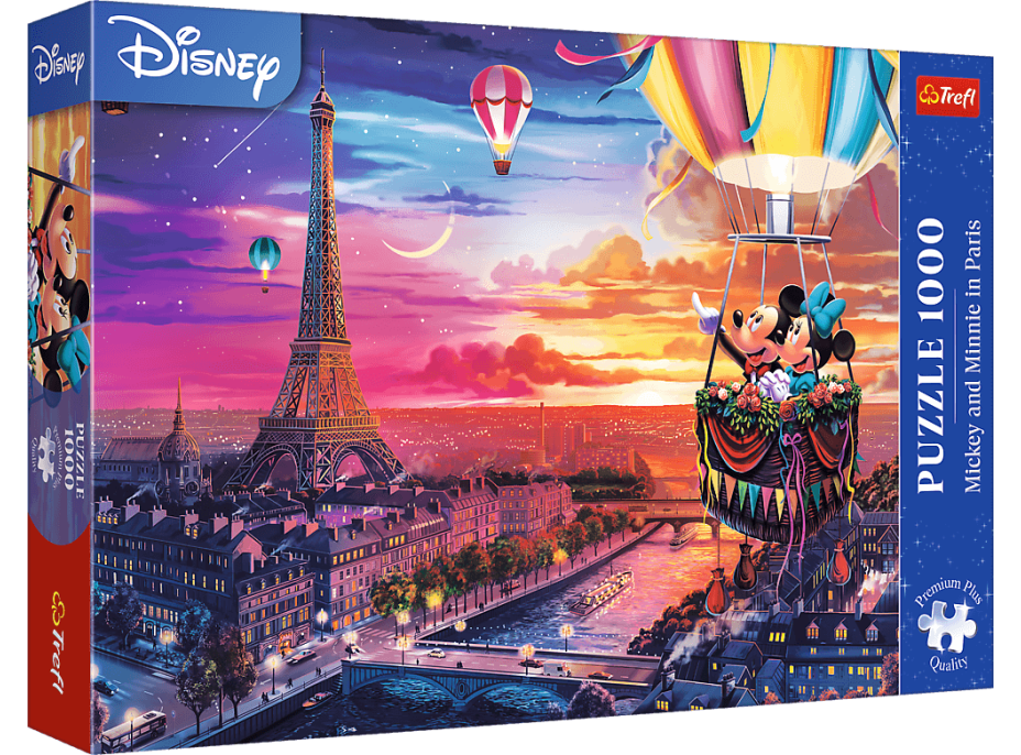 TREFL Puzzle Premium Plus Mickea a Minnie v Paříži 1000 dílků