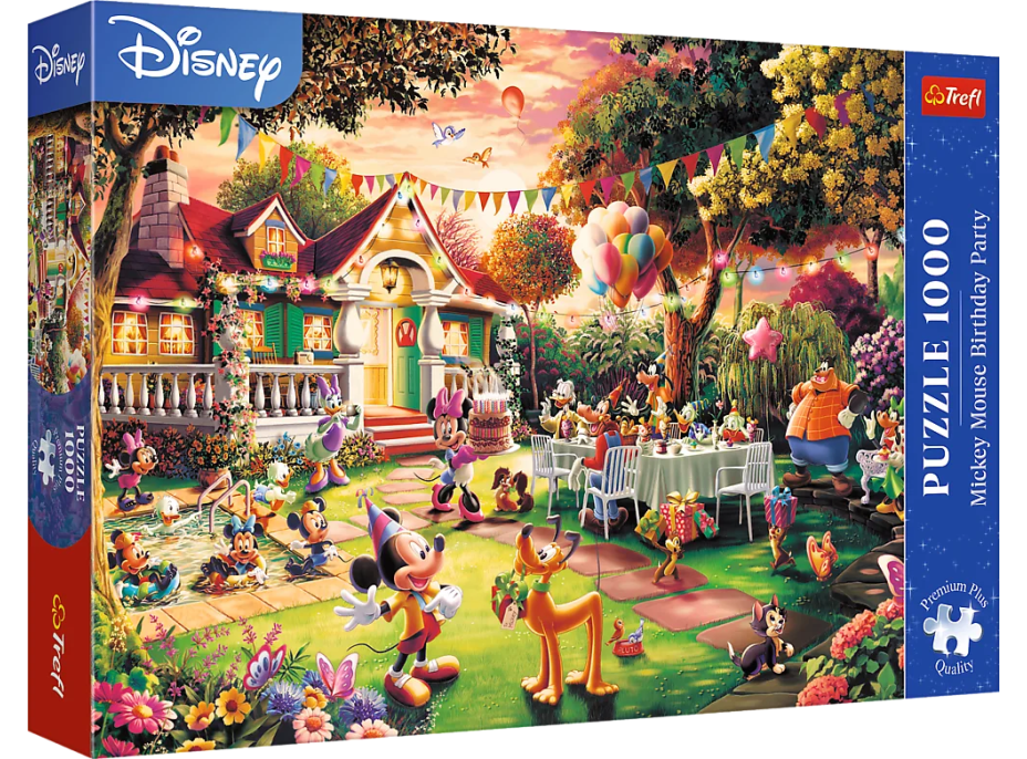 TREFL Puzzle Premium Plus Narozeninová oslava Mickey Mouse 1000 dílků