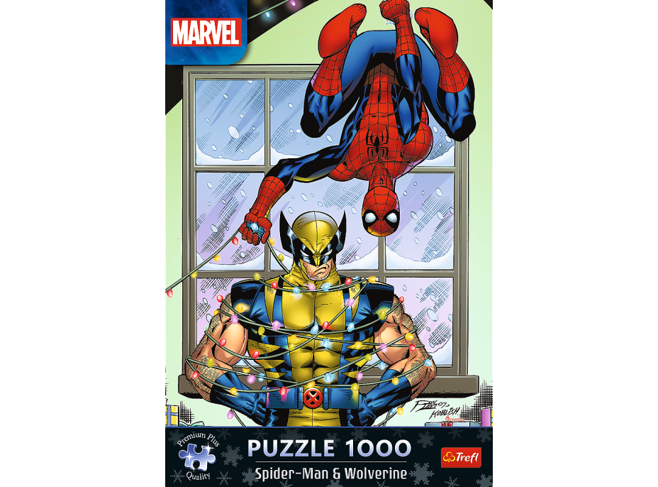 TREFL Puzzle Premium Plus Spiderman a Wolverin 1000 dílků