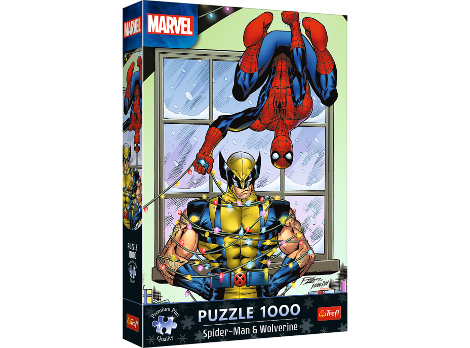 TREFL Puzzle Premium Plus Spiderman a Wolverin 1000 dílků