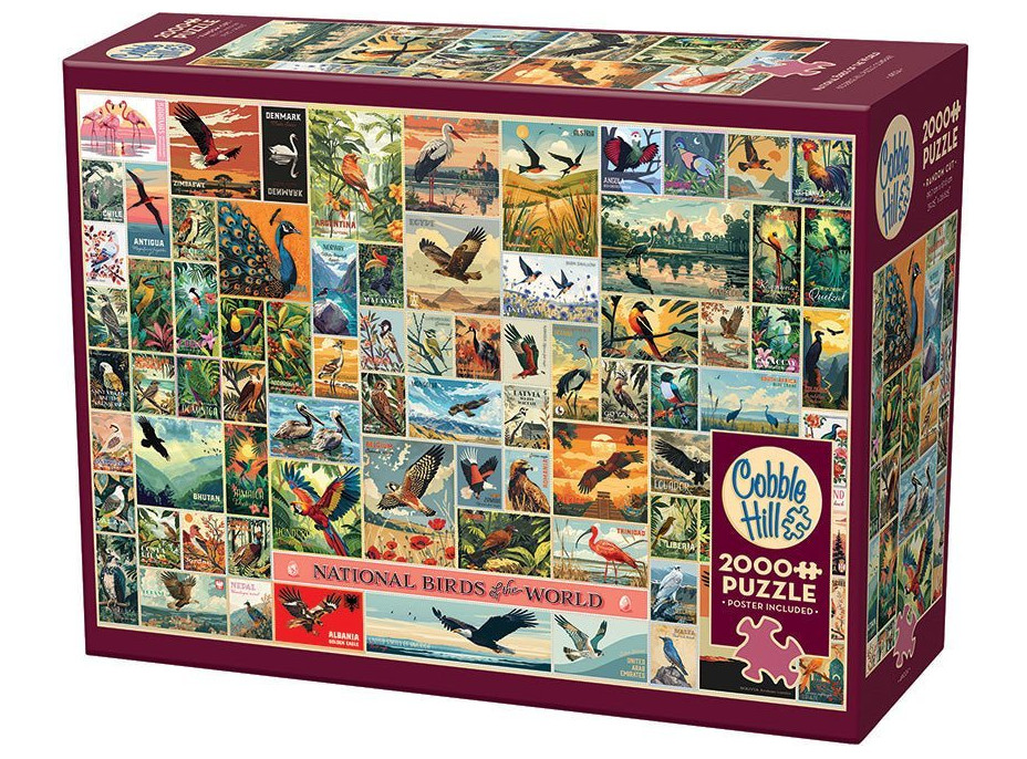COBBLE HILL Puzzle Ptáci z celého světa 2000 dílků