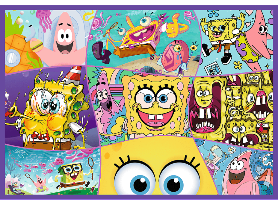 TREFL Puzzle Šílený svět Spongeboba 4x250 dílků