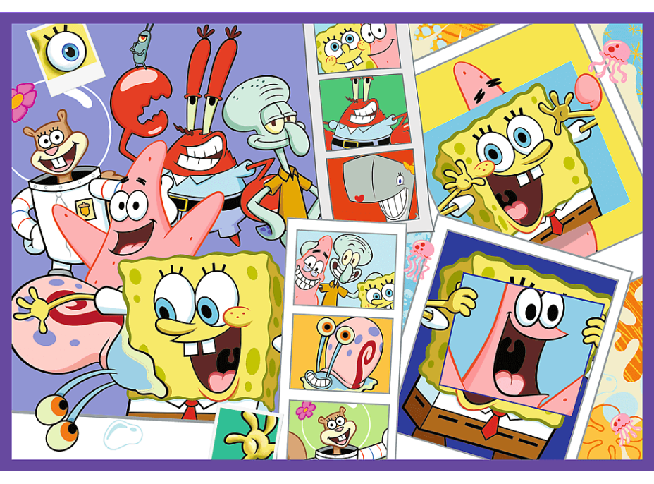 TREFL Puzzle Šílený svět Spongeboba 4x250 dílků