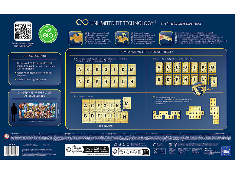 TREFL Puzzle UFT Kronika Země: Od stvoření k budoucnosti 21000 dílků