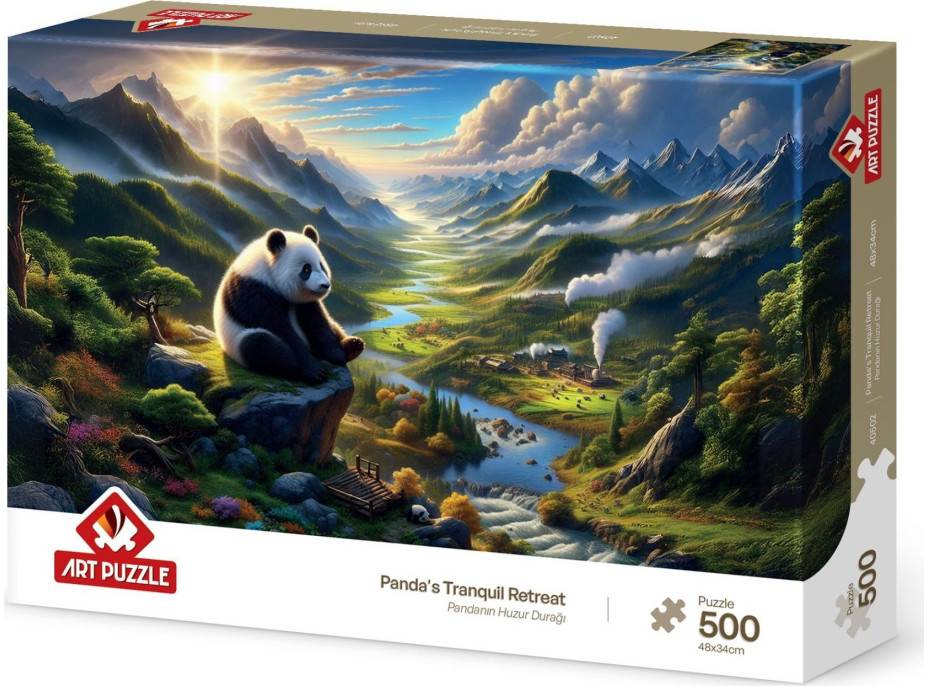 ART PUZZLE Puzzle Útočiště pro pandy 500 dílků