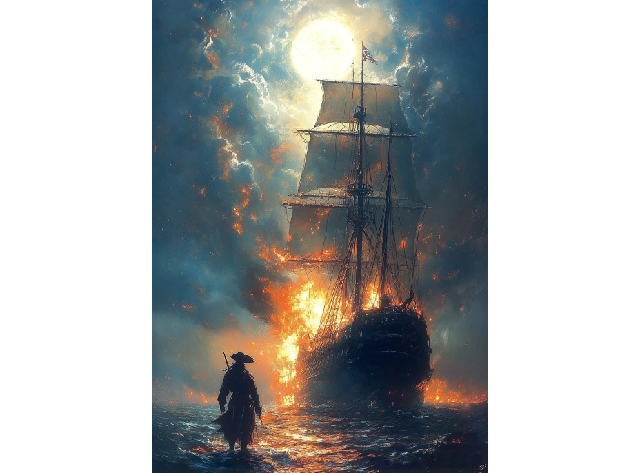 ART PUZZLE Puzzle Za plameny 1000 dílků
