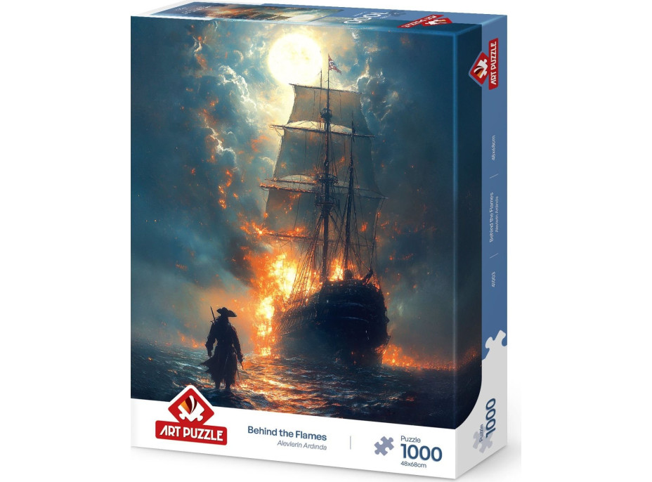 ART PUZZLE Puzzle Za plameny 1000 dílků