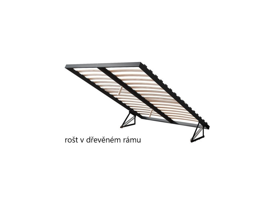 Postel PANAMA 200x180 cm - šedá