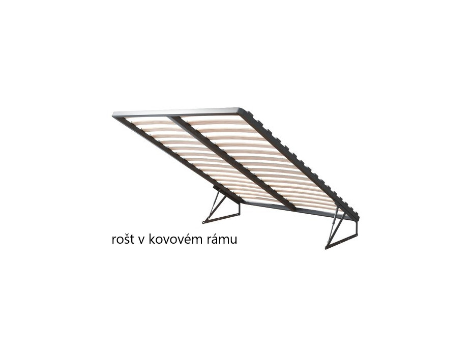 Postel PANAMA 200x180 cm - šedá