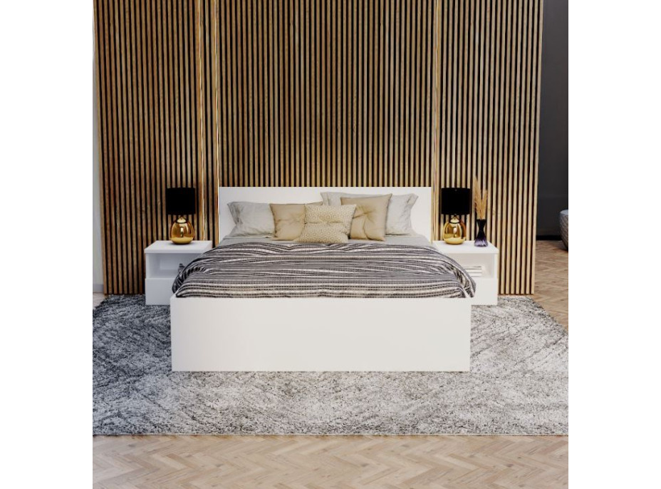 Postel PANAMA 200x180 cm - bílá