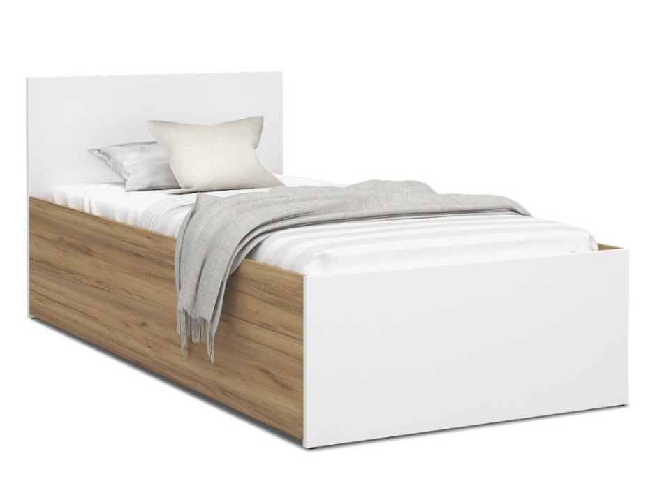 Postel PANAMA 200x90 cm - dub craft/bílá