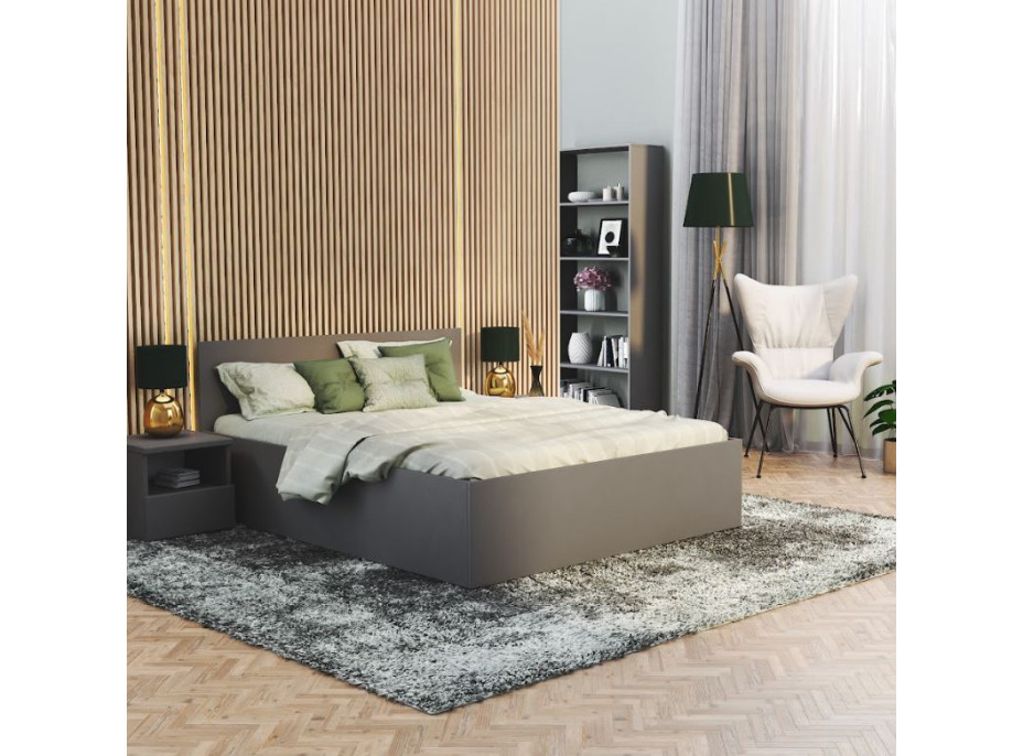 Postel PANAMA 200x180 cm - šedá