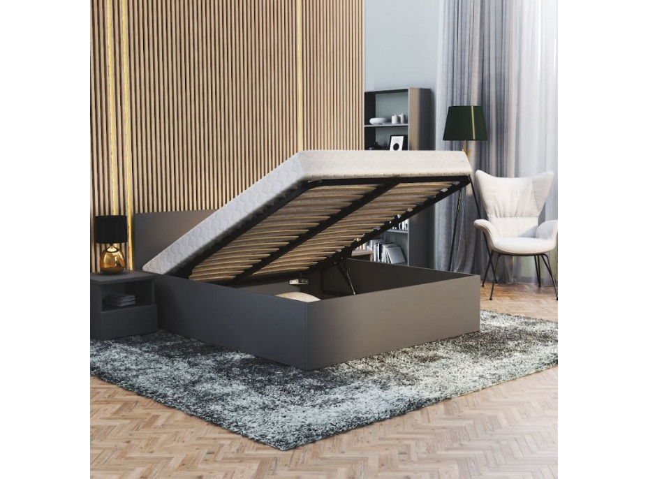 Postel PANAMA 200x180 cm - šedá