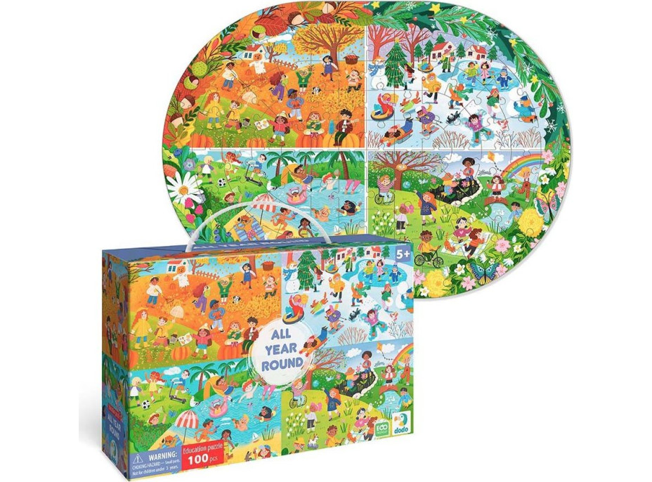 DODO Puzzle Během celého roku 100 dílků