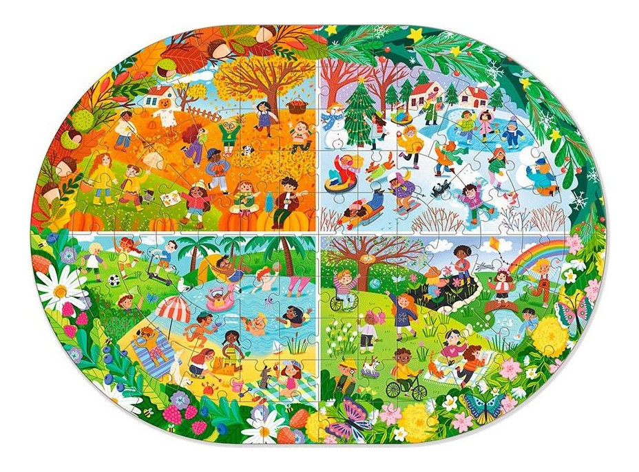 DODO Puzzle Během celého roku 100 dílků