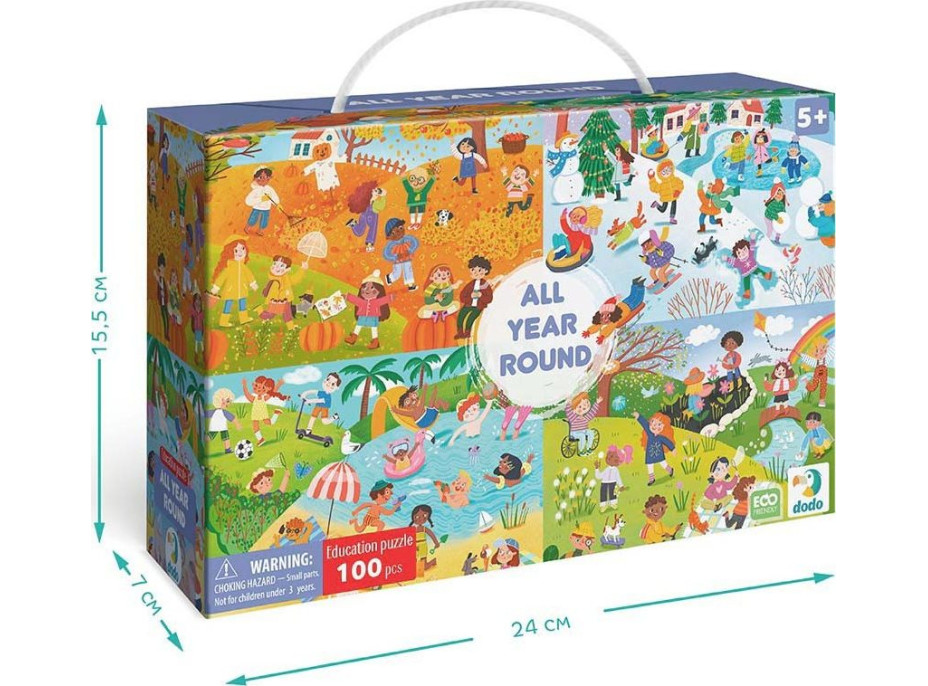 DODO Puzzle Během celého roku 100 dílků