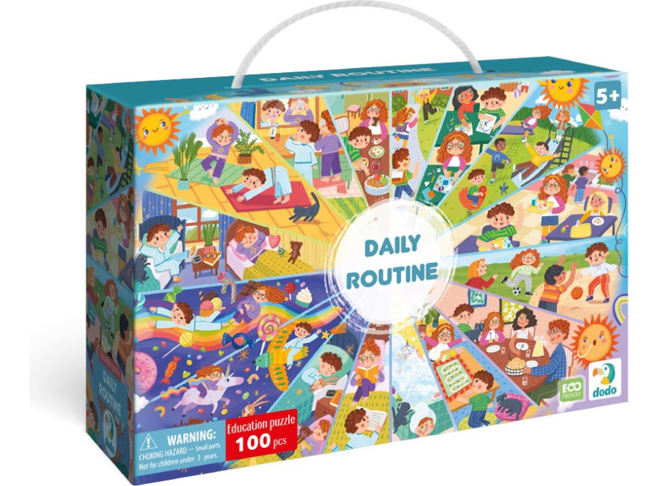 DODO Puzzle Denní rutina 100 dílků