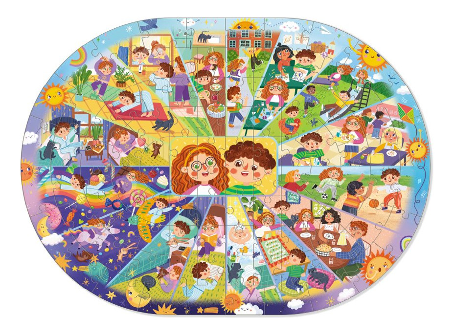 DODO Puzzle Denní rutina 100 dílků