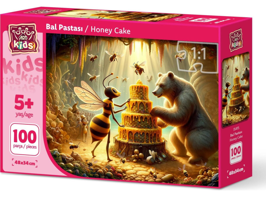 ART PUZZLE Puzzle Medový dort 100 dílků