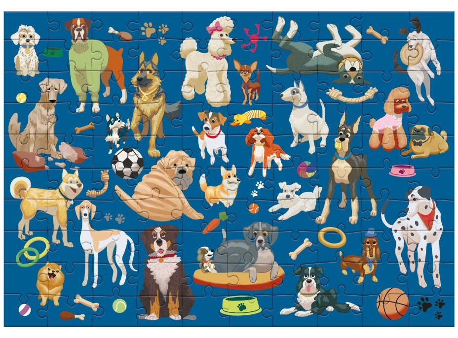 DODO Puzzle Pejsci 100 dílků
