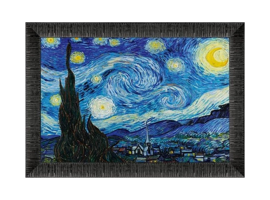 ART PUZZLE Puzzle s rámem a lepidlem 3v1 Hvězdná noc 1000 dílků