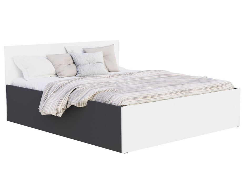 Postel PANAMA 200x180 cm - šedá/bílá