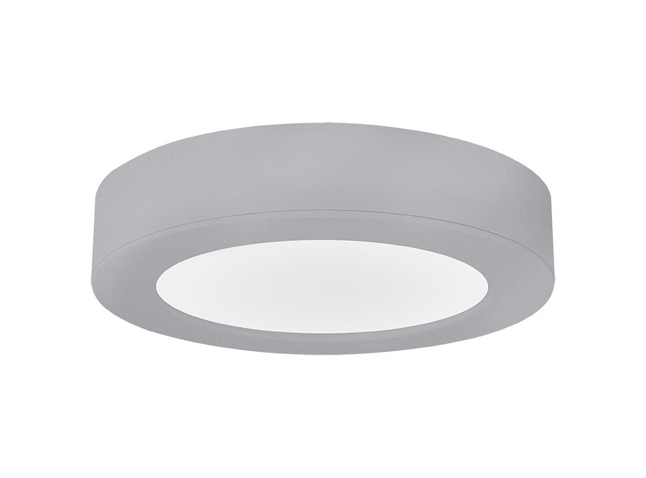 Solight LED mini panel koupelnový 2v1, 3CCT, podhledový/přisazený, 12W, 1020lm, IP54, stříbrná, kulatý