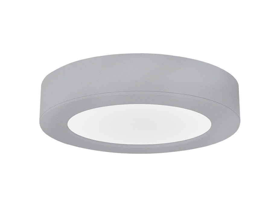Solight LED mini panel koupelnový 2v1, 3CCT, podhledový/přisazený, 18W, 1530lm, IP54, stříbrná, kulatý