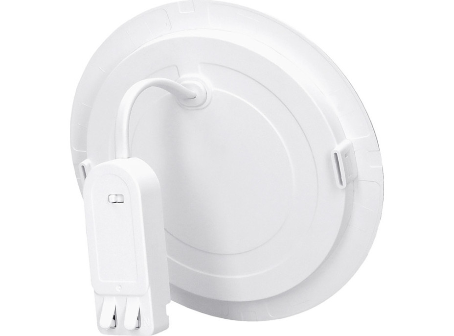 Solight LED mini panel koupelnový 2v1, 3CCT, podhledový/přisazený, 18W, 1530lm, IP54, bílá, kulatý