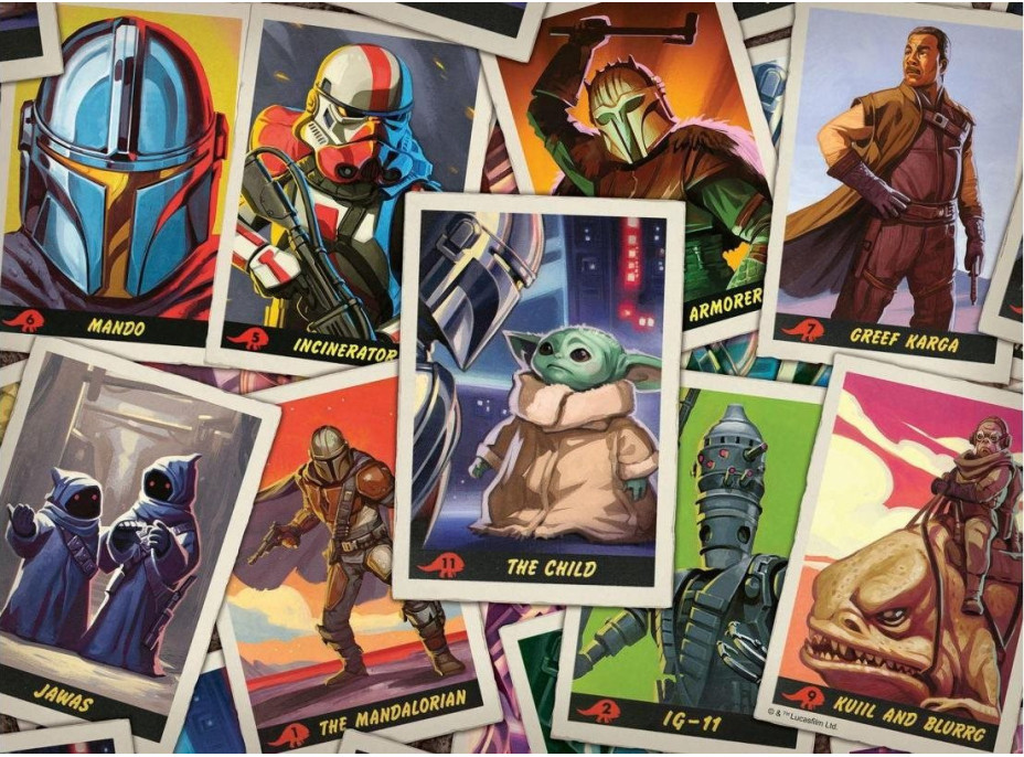 RAVENSBURGER Puzzle The Mandalorian: Baby Yoda 500 dílků
