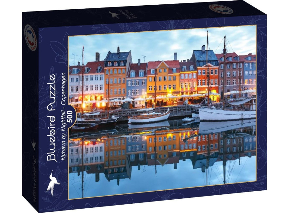 BLUEBIRD Puzzle Západ slunce v Nyhavnu 500 dílků