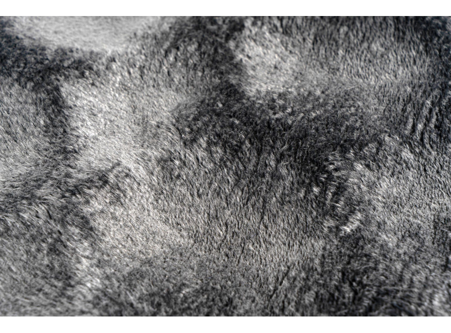 Kusový koberec Diamond Cut 800 Anthrazit kruh