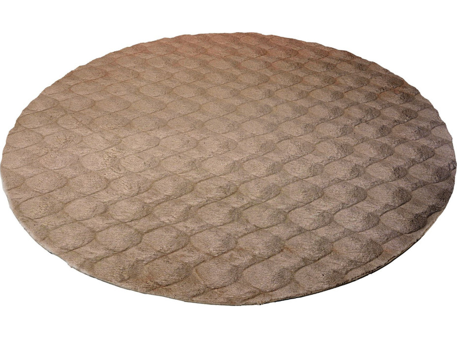 Kusový koberec Diamond Cut 800 Cream kruh