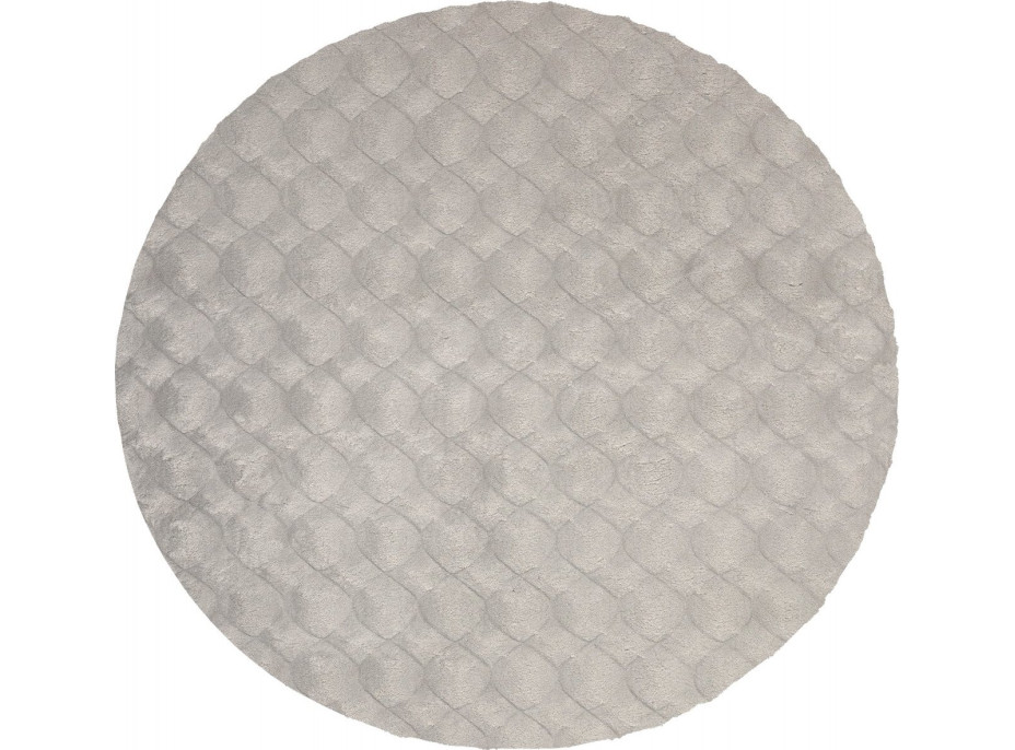 Kusový koberec Diamond Cut 800 Grey kruh