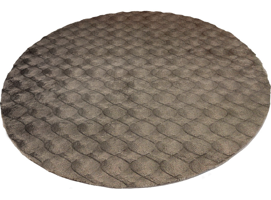 Kusový koberec Diamond Cut 800 Grey kruh