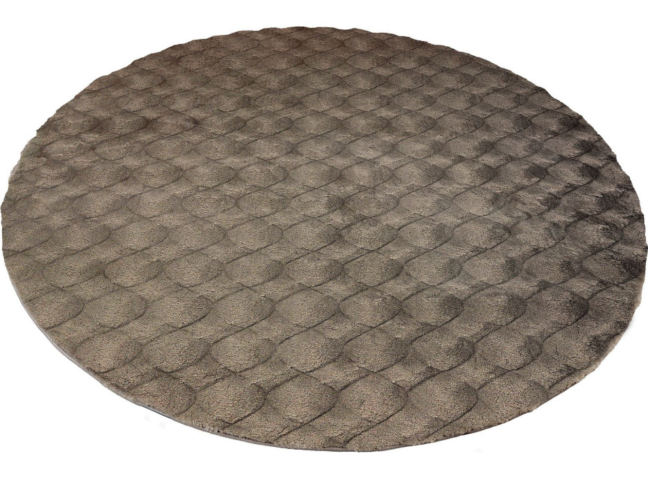 Kusový koberec Diamond Cut 800 Grey kruh