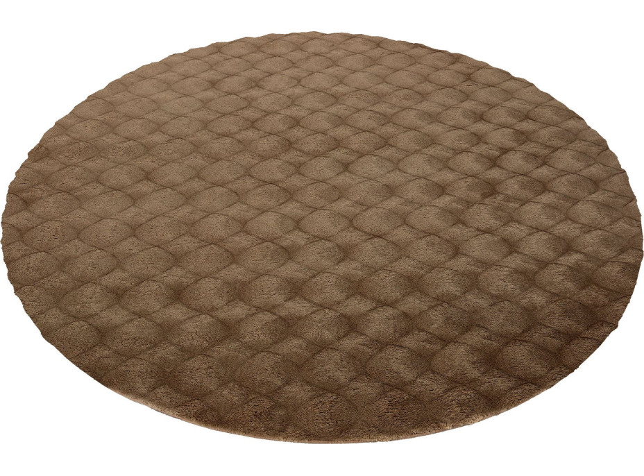 Kusový koberec Diamond Cut 800 Taupe kruh