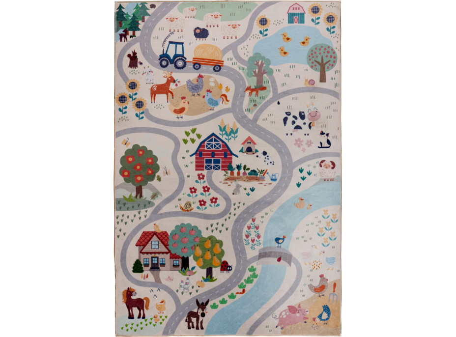 Dětský kusový koberec Magic Kids ML 108 Farm