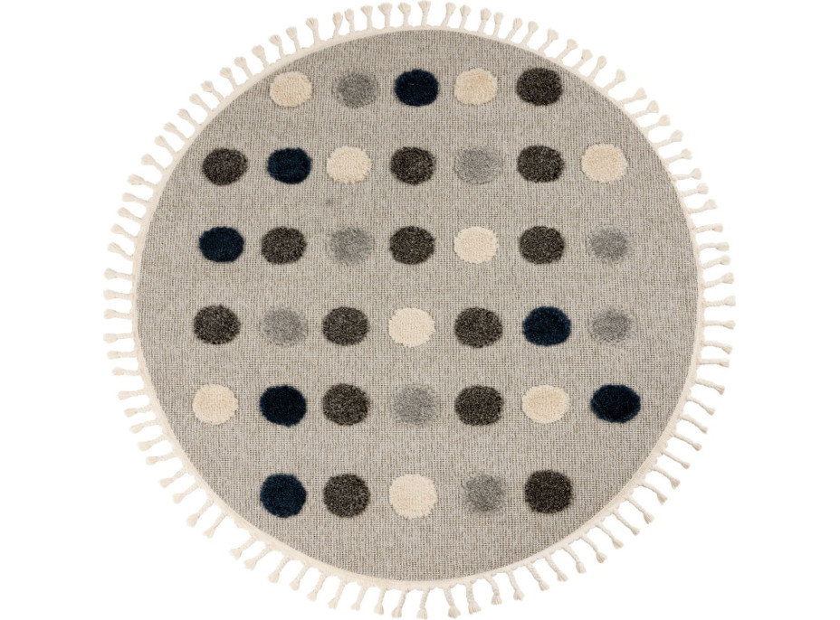 Dětský kusový koberec My Fano 394 Dots kruh