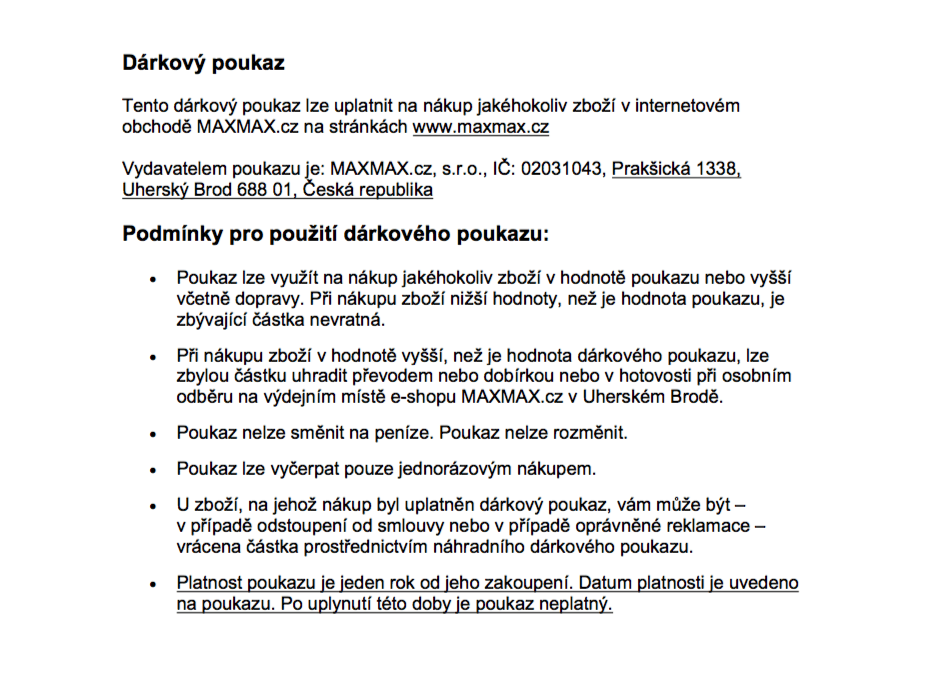 Dárkový poukaz