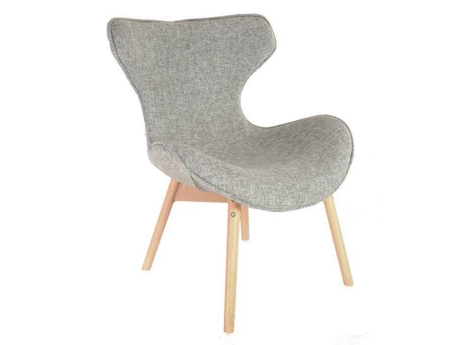 Designová retro židle Fox - šedá