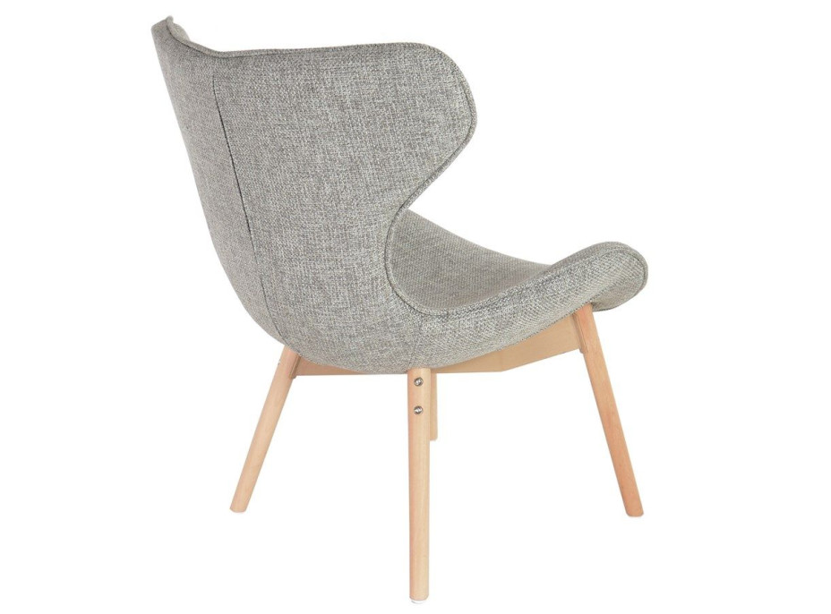 Designová retro židle Fox - šedá
