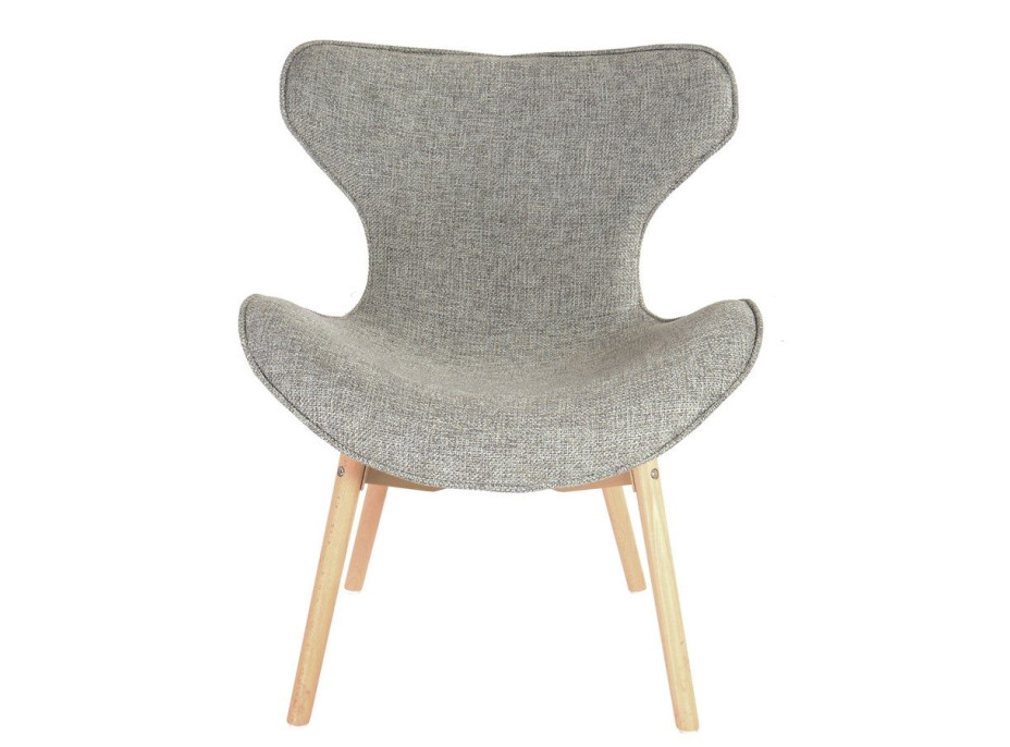 Designová retro židle Fox - šedá