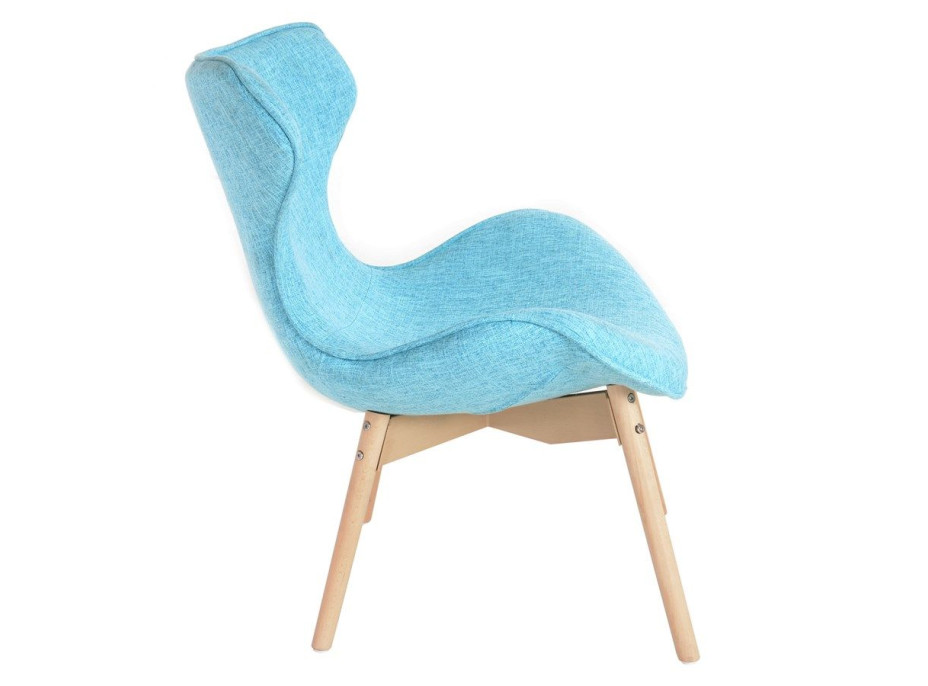 Designová retro židle Fox - tyrkysová