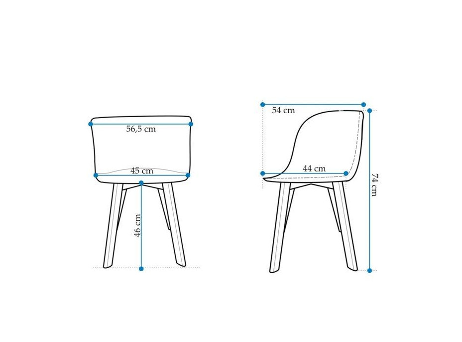 Designová židle Grand - bílá
