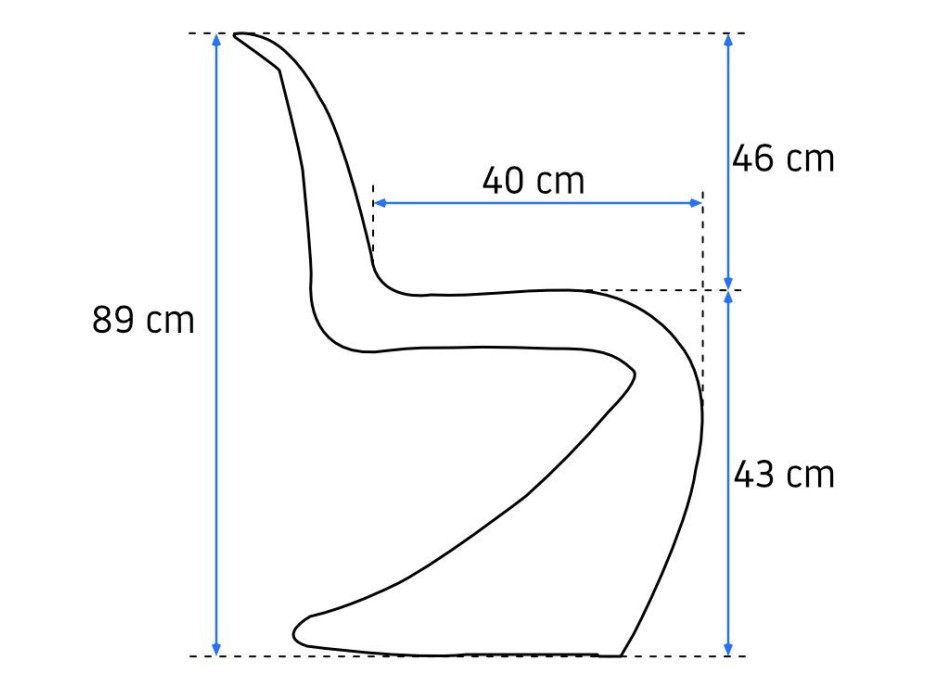 Designová židle PANTEON - šedá