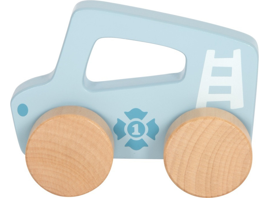 small foot Dřevěné auto na tlačení Modré