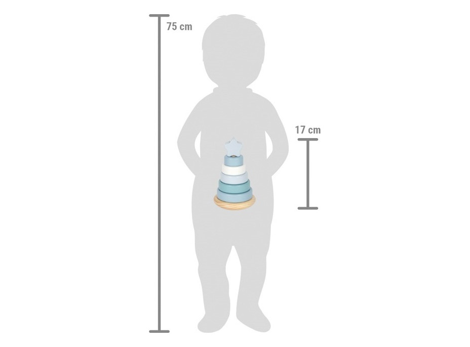 small foot Nasazování na tyč Věž modrá