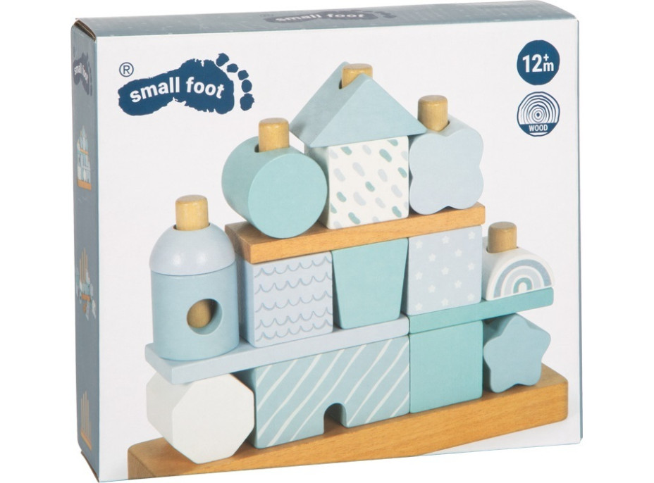 small foot Nasazování na tyč Domeček modrý