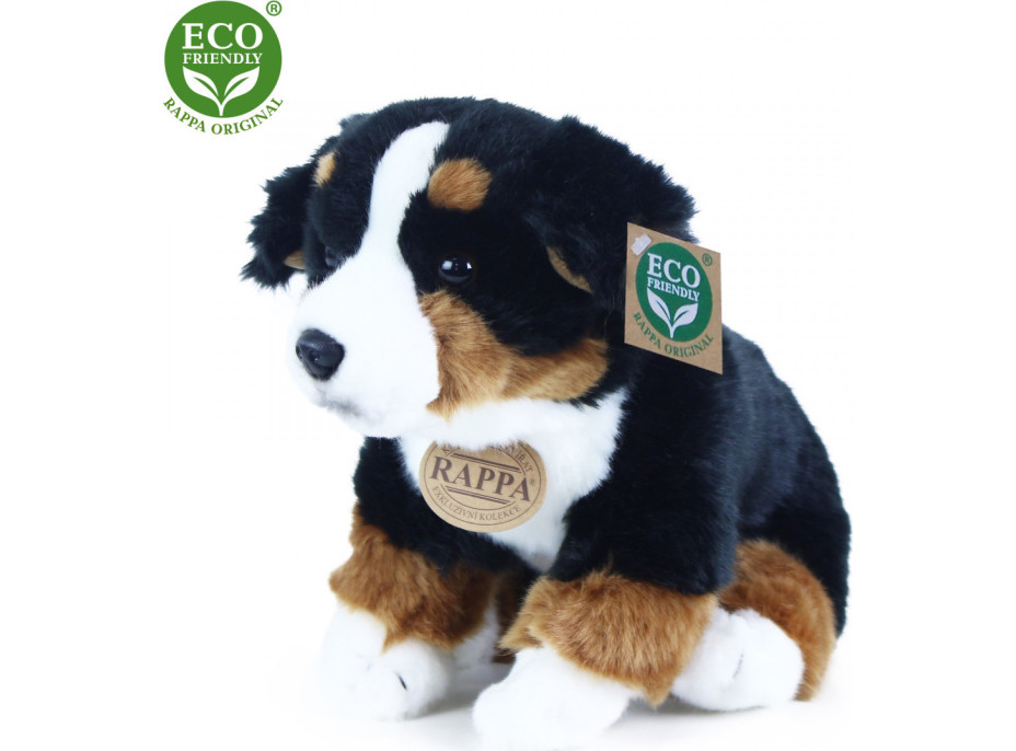 Rappa Plyšový pes bernský salašnický sedící 25 cm ECO-FRIENDLY
